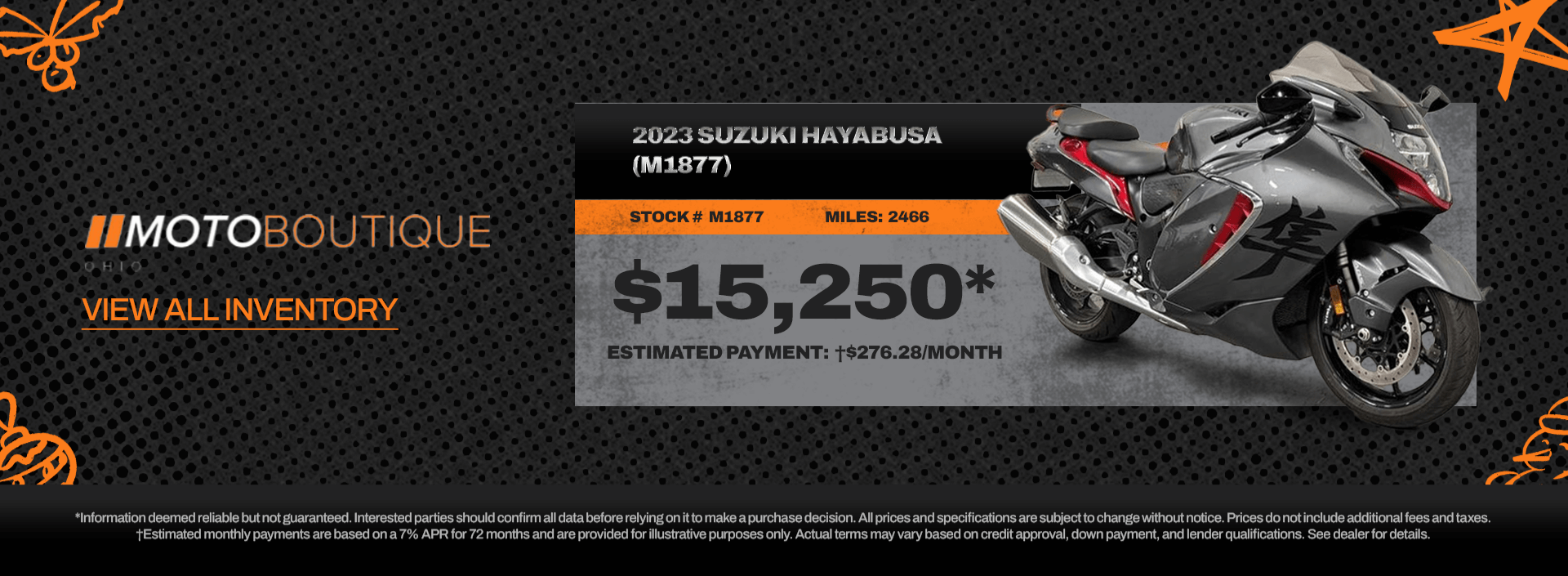 2023 Suzuki Hayabusa sport motorcycle for sale at MotoBoutique Ohio.