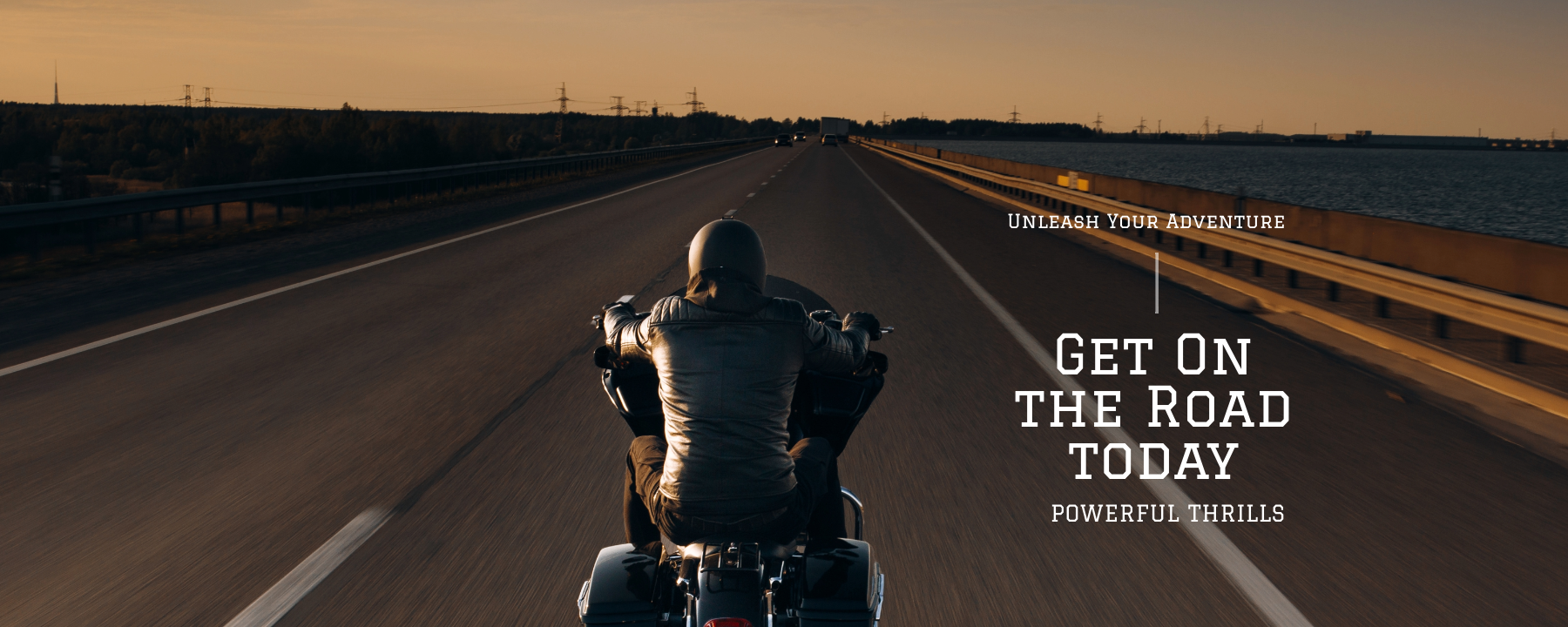 Motorcycle Financing page Banner. Get on the road today