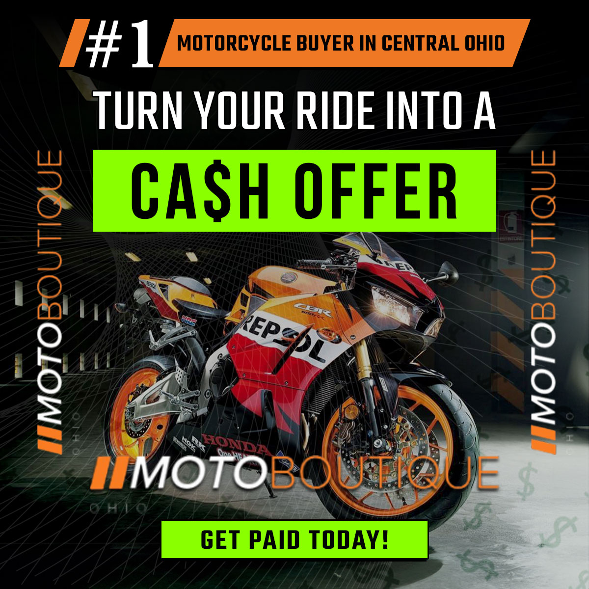 Let Your Bike Put Money in THE BANK